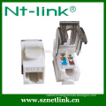 High performance NEXT 3dB Toolless Cat6 UTP Keystone jack